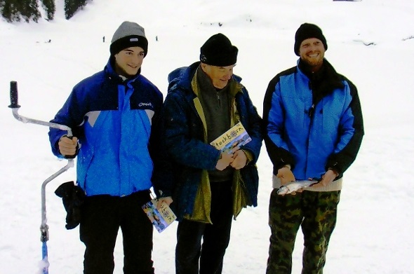 Stefan Burkhard (3., 31,5 Zentimeter), Erwin Süsstrunk (1., 32,5 Zentimeter), Rolf Wyssmüller (2., 32,0 Zentimeter).