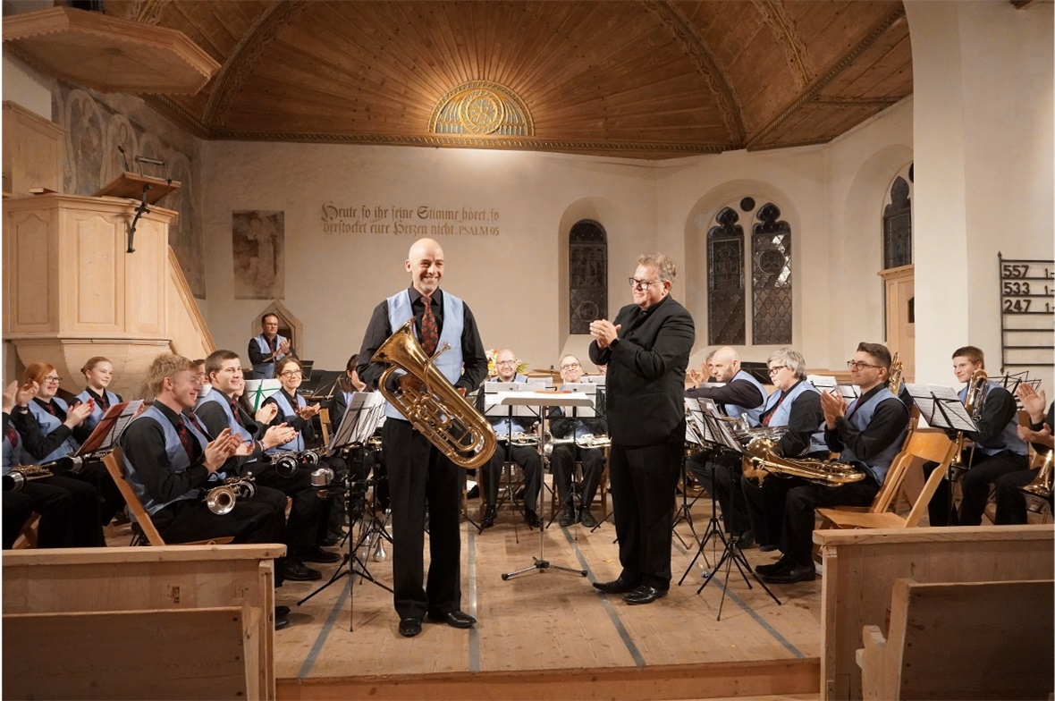 Stephan Kunz beeindruckte mit seinem Euphonium-Solo.