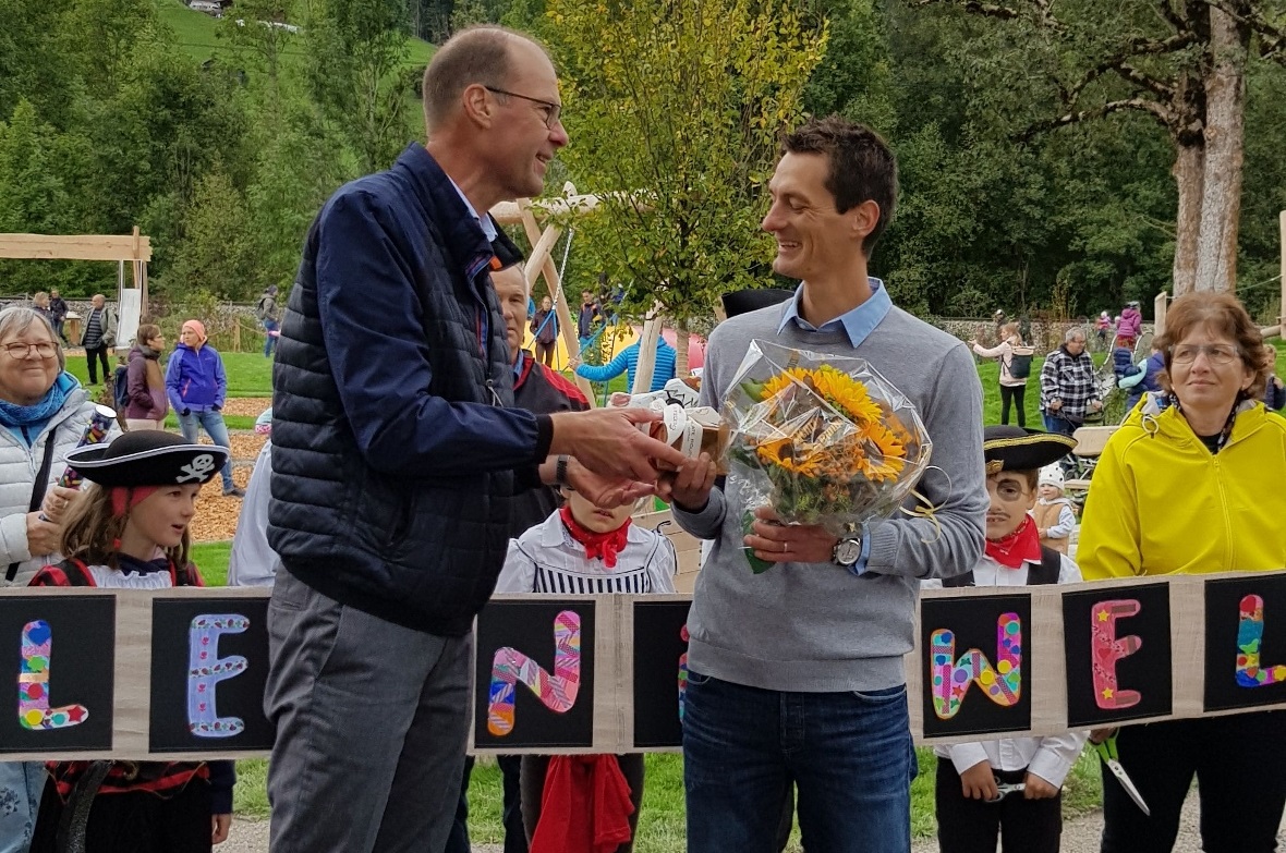 Stiftungsratspräsident Matthias Brunner bedankte sich bei Institutionsleiter Mar...