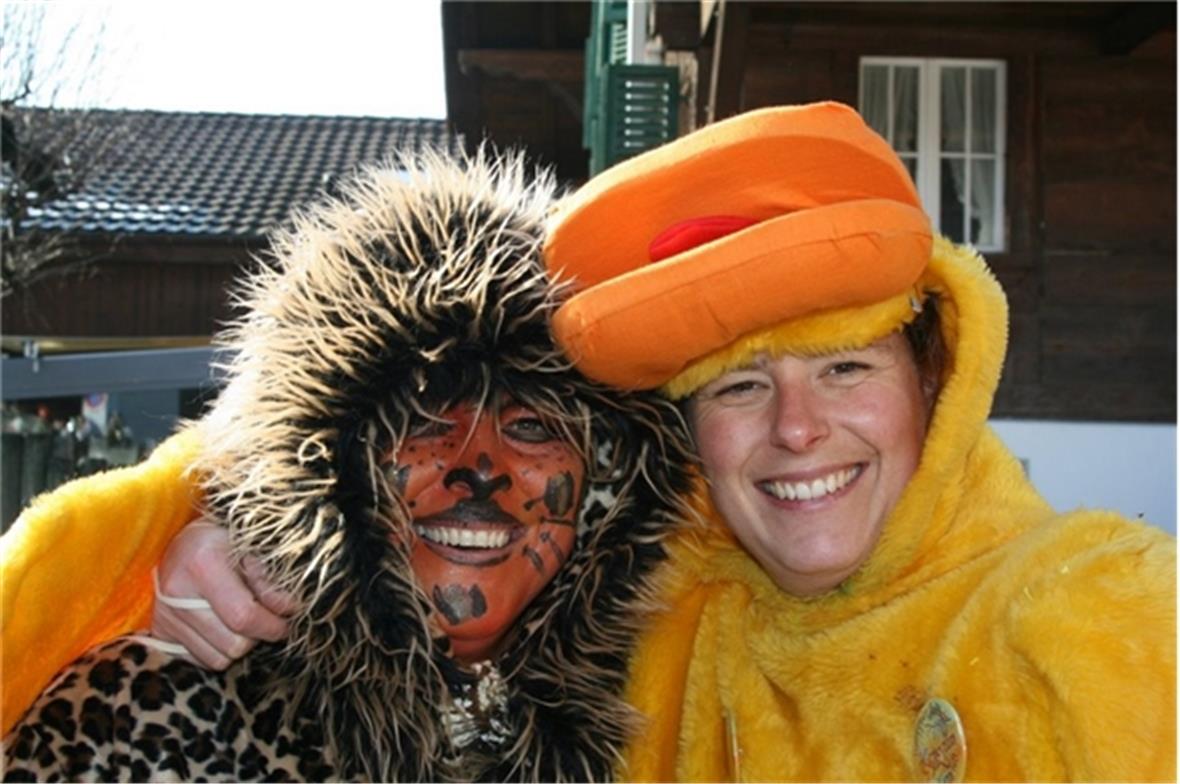 Stimmung an der Diemtigtalerfasnacht.