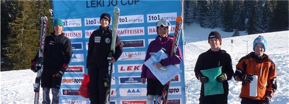 Strahlende Sieger in der Kategorie K1: (von links) Loris Burn, Elio von Grünigen, Sven Flück, Roman Steiner und Yanick Mani.