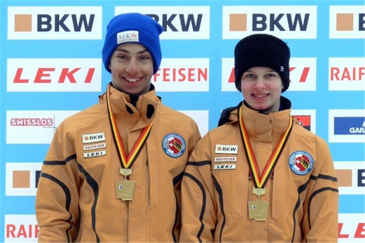 Tagessieger der BOSV Meisterschaft, v.l.: Gil Martin (U16), Nadja Lausegger (U16...