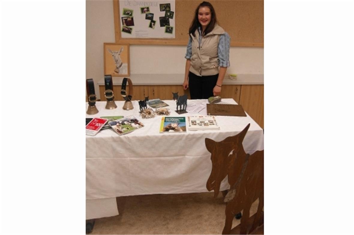 Tatjana erzählt von der Zucht der Saanenziege.