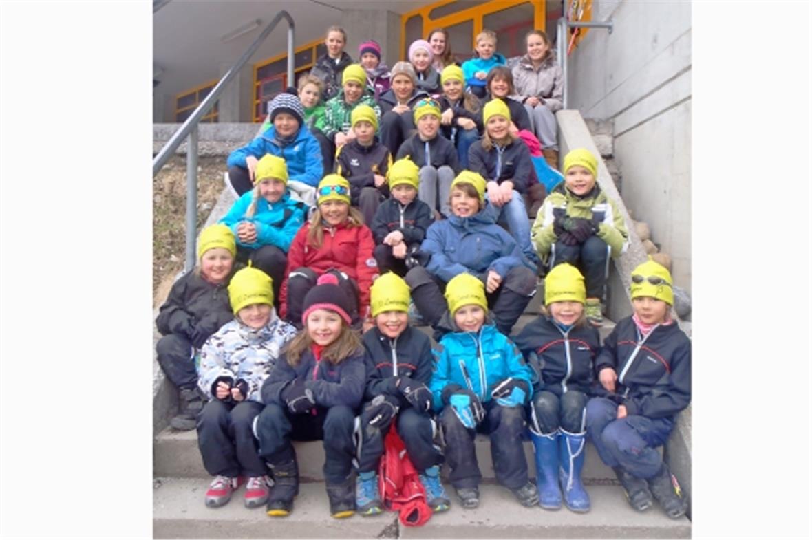 Team JO-Nordisch Zweisimmen bei den Helvetia Nordic Games an der Lenk.