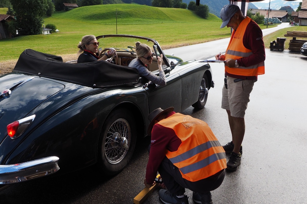 Team Kern/Kern, DE, mit Jaguar XK 150 DHC, Baujahr 1959