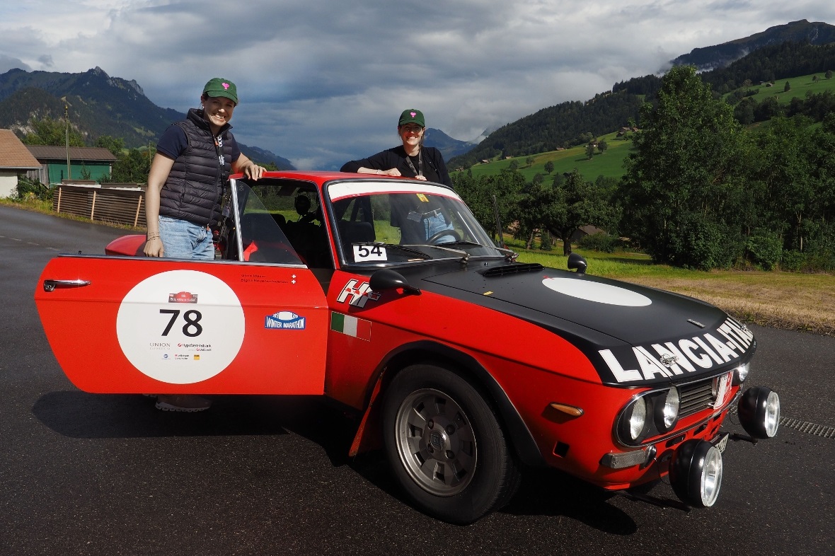 Team Neuenschwander/Waser mit Lancia Fulvia, Baujahr 1971