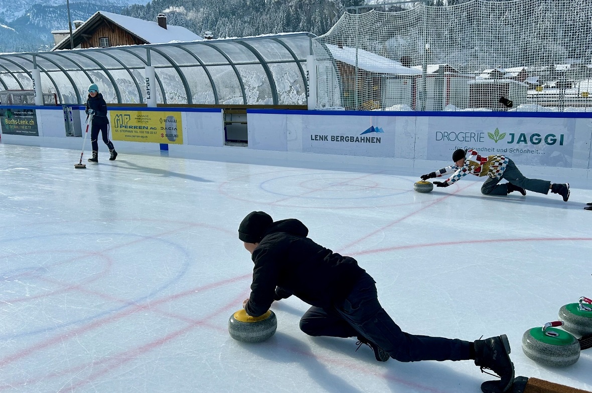 Technisch waren noch einige Varianten der Steinabgabe zu sehen.