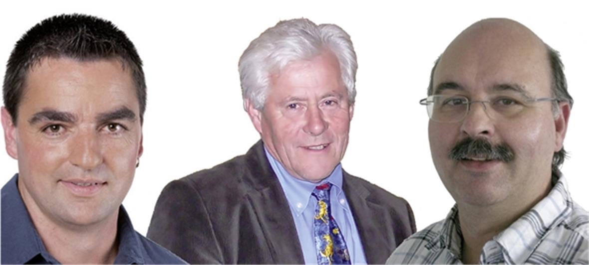 Thomas Knutti, Hans-Jörg Pfister und Peter Eberhardt