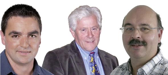 Thomas Knutti, Hans-Jörg Pfister und Peter Eberhardt