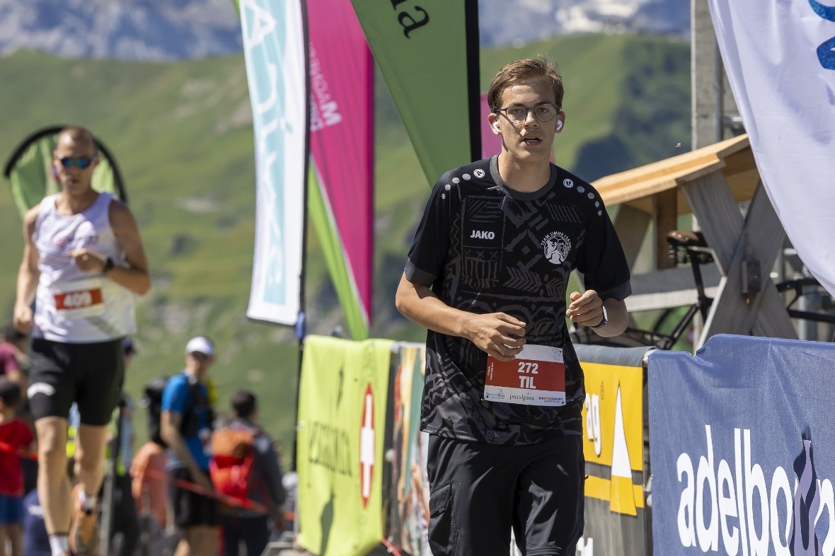 Til Schletti aus Zweisimmen lief zum ersten Mal einen Berglauf.