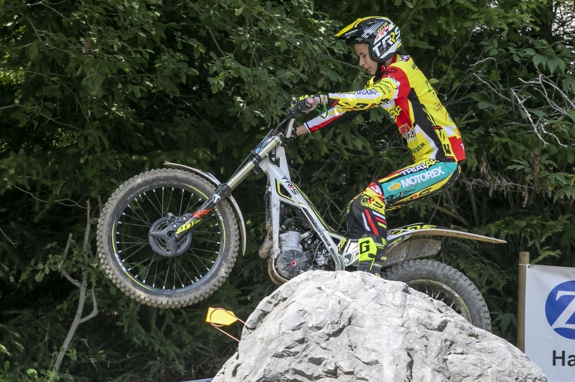 Trialfahren ist für Luca Reber mit Spass dabei sein.