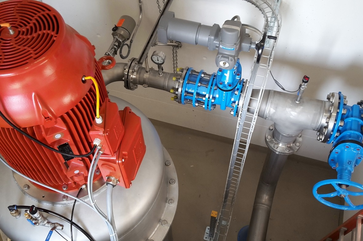 Deshalb sprudelt’s aus dem Wasserhahn  Turbine Trinkwasserkraftwerk Reservoir Matten.