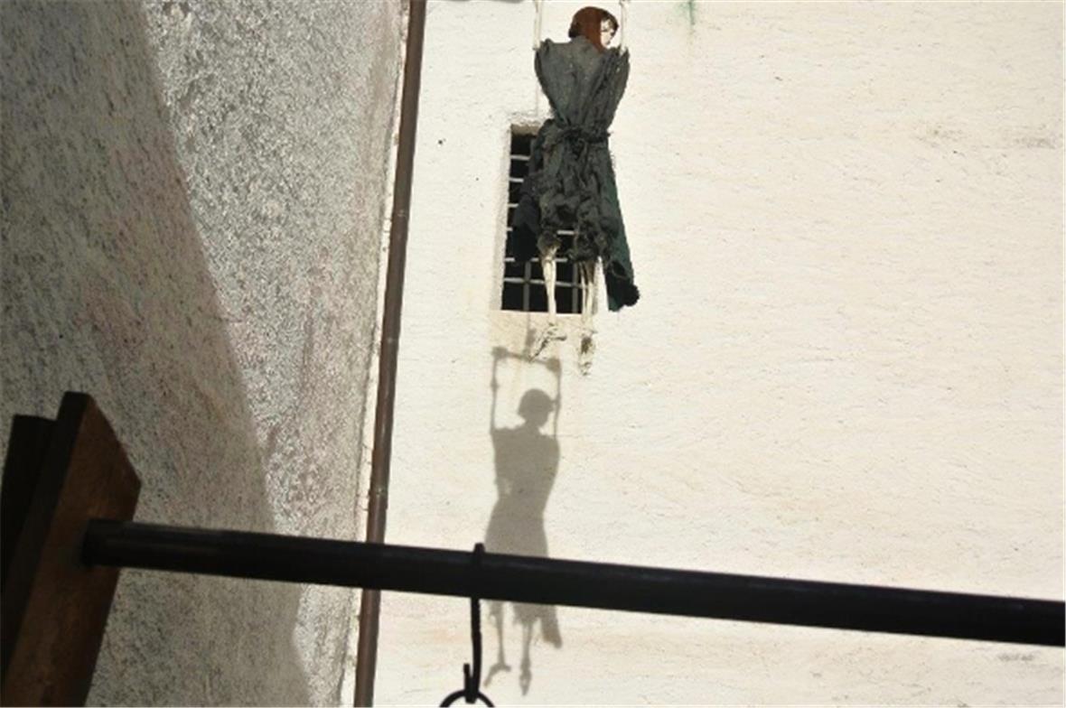 Überreste eines misslungenen Ausbruchversuchs.