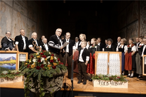 Ueli Moor ehrte das jodlerische Schaffen von Simon Hefti.