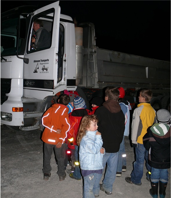 Und wie ist die Sicht von ganz oben aus einem Lastwagen heraus?»