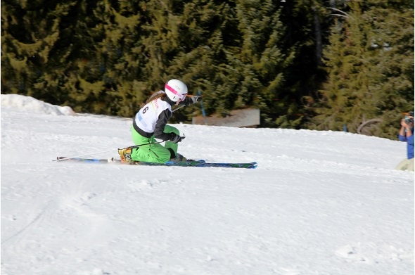 Unsere Kim hat den Telemark im Griff.