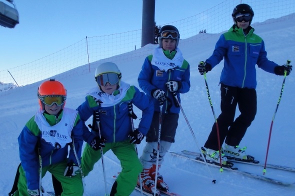 Unsere Lizenzierten Simon und Reto Allemann, Michael Knöri sowie Fabio Matti.