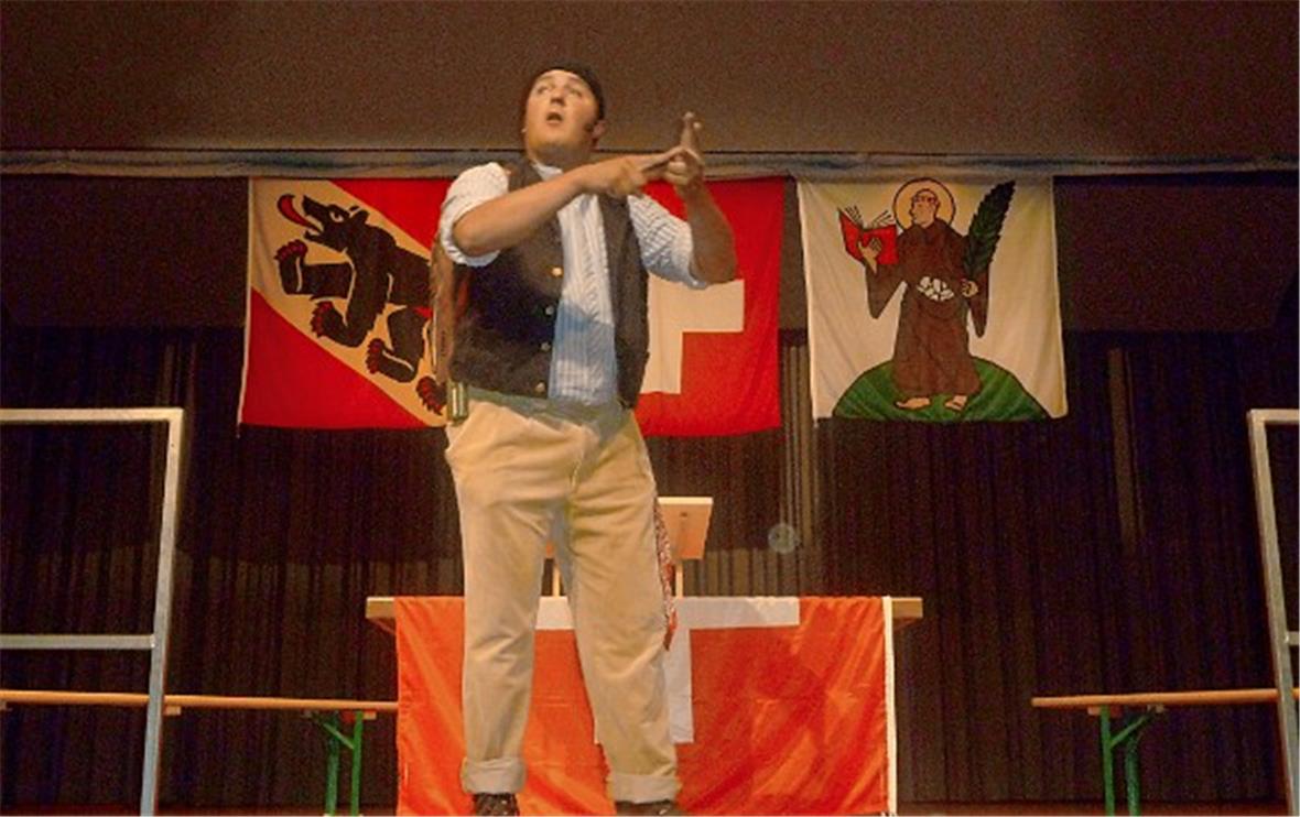 Unterhalter Martin Sumi im Element