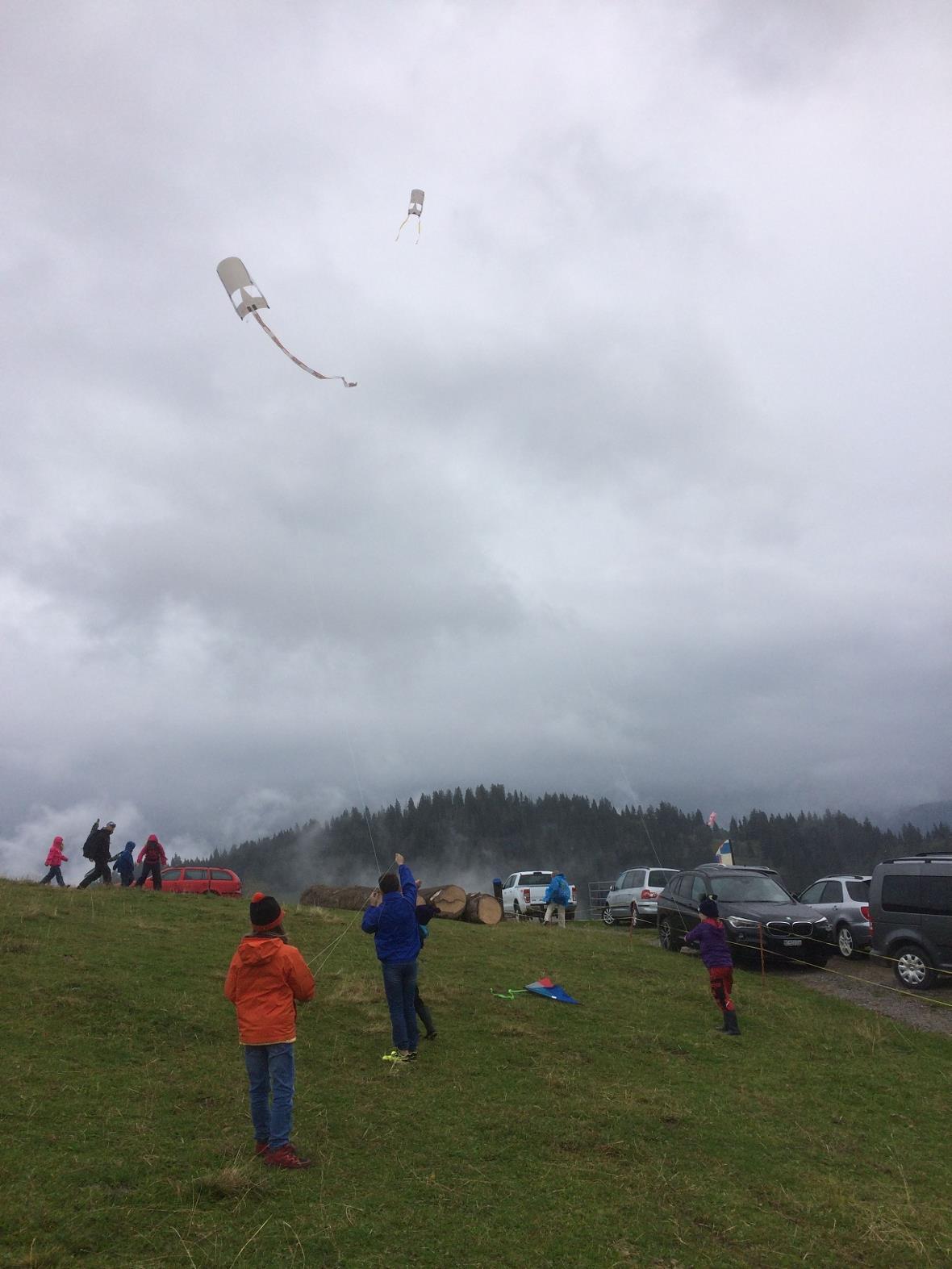 Ups! Im perfektem Hüsliberg Wind kam es auch zu Schnurkollisionen.