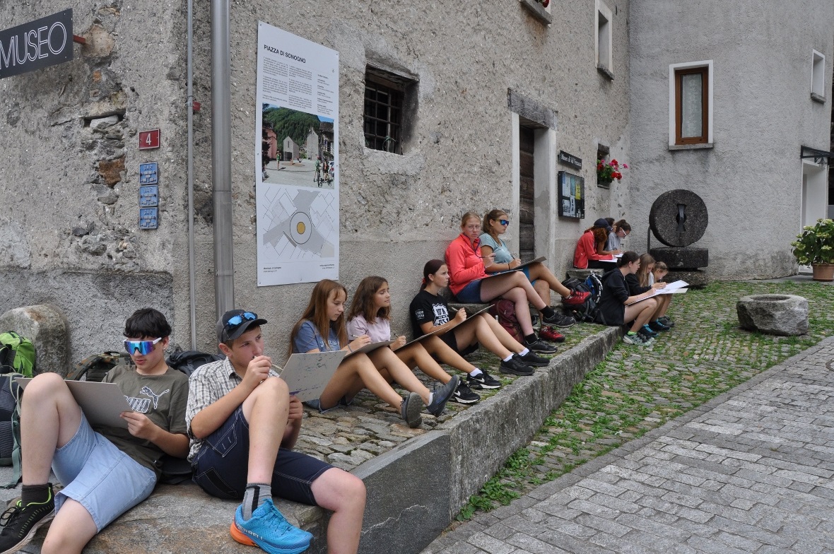 «Urban-Sketching» in Sonogno.