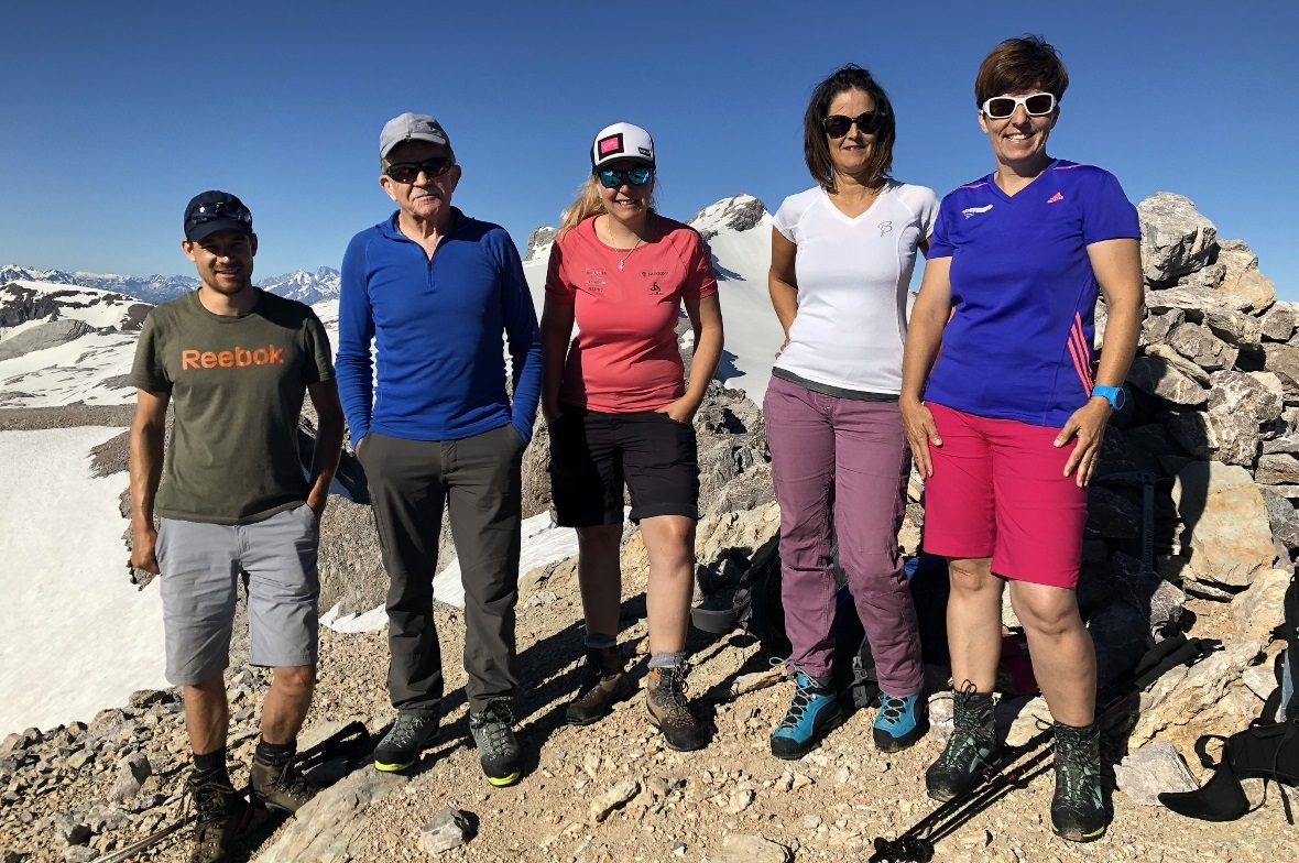 Urs Schibli, Walter Rieder, Chantal Rieder, Silvia Kammacher, Madlen Wampfler – Standort: Schnidehore.