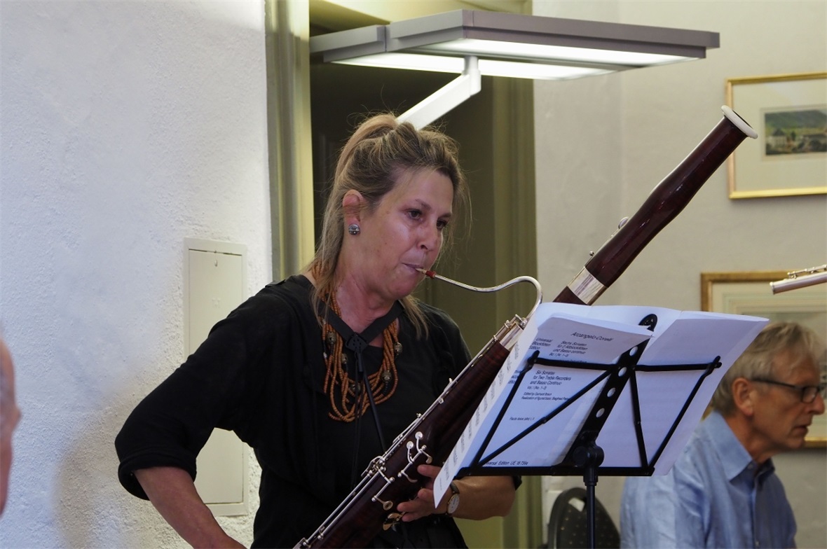 Ursina Wampfler am Fagott.