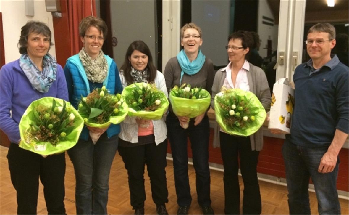 Ursula Haldi, Daniela Schäfer, Martina Reber, Mara Küng, Margrith Durand, Jörg Locher.