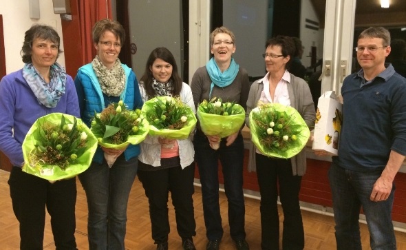Ursula Haldi, Daniela Schäfer, Martina Reber, Mara Küng, Margrith Durand, Jörg Locher.