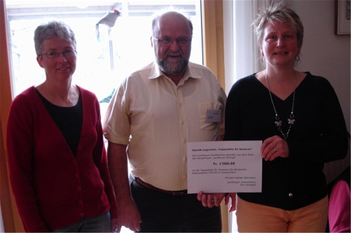 Ursula Müller, André Streit und Elisabeth Grünenwald.