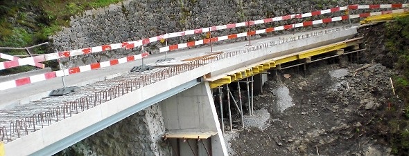 Verbreiterung der Bühlersweidgraben-Brücke.