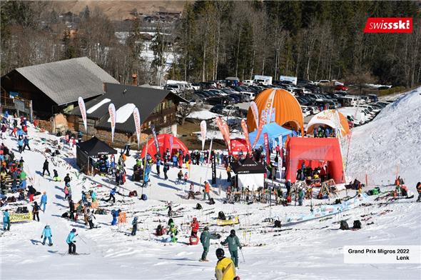 Viel Betrieb herrschte im Zielbereich beim Grand Prix Migros.