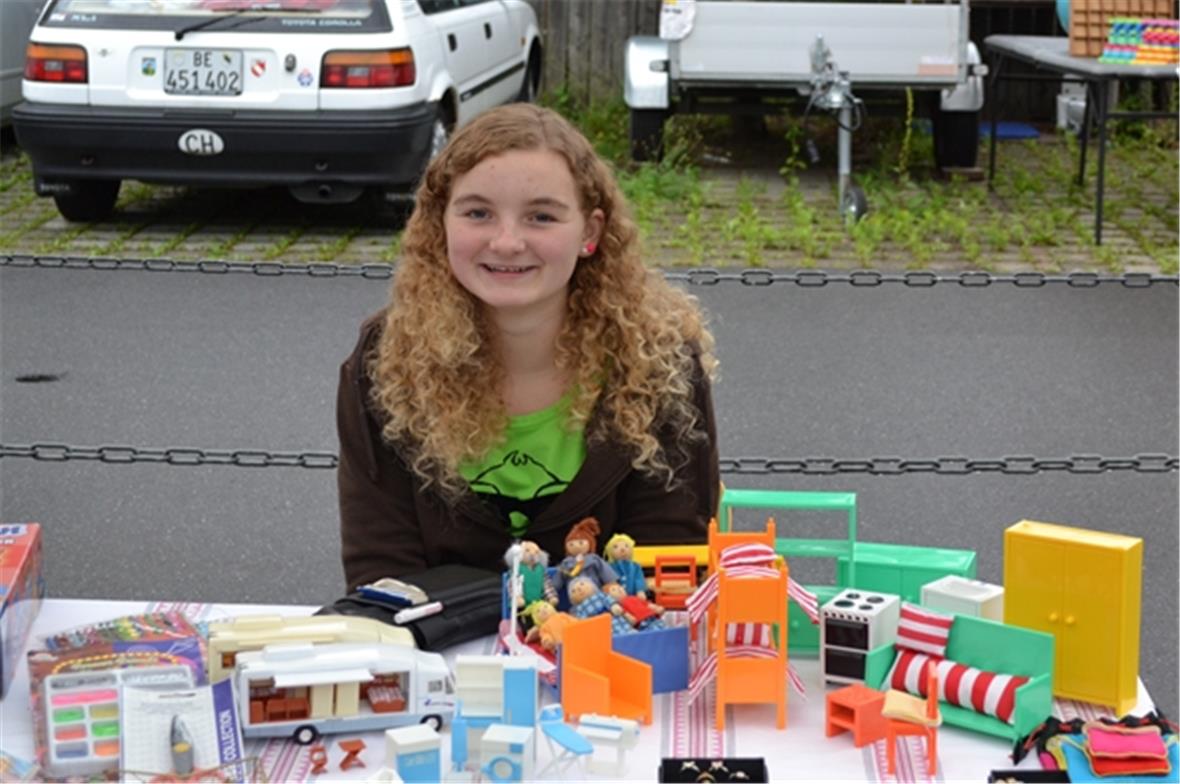Viele Kinder verkauften ihre Spielsachen.