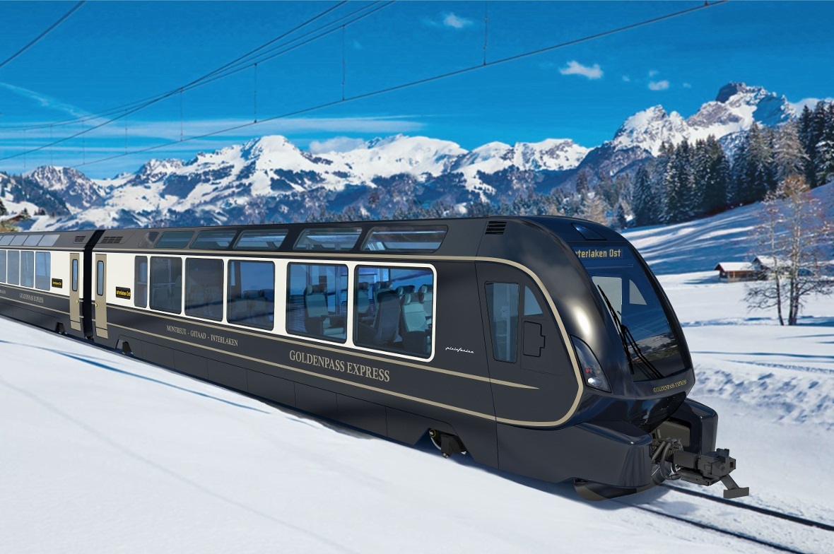 Visualisierung des neuen GoldenPass-Express.