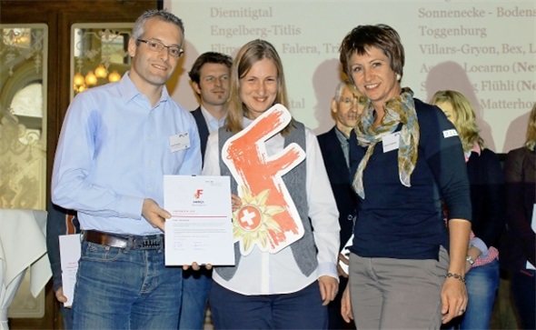 V.l. Albert Kruker, Direktor Lenk-Simmental Tourismus, Alina Völkening, Marketing /PR, Sonja Thomann, Product-Manager Schweizer Tourismus-Verband.