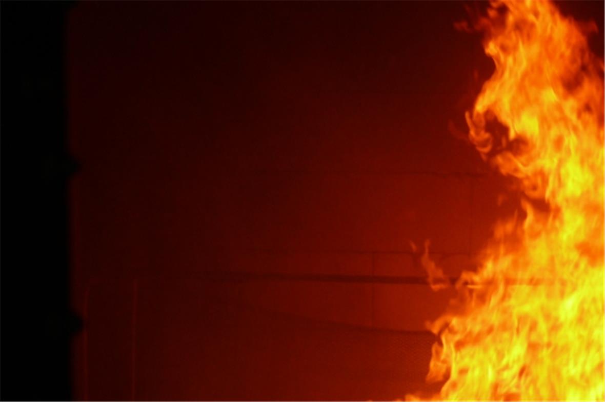 Vollbrand im Brandhaus.