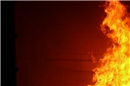 Vollbrand im Brandhaus.