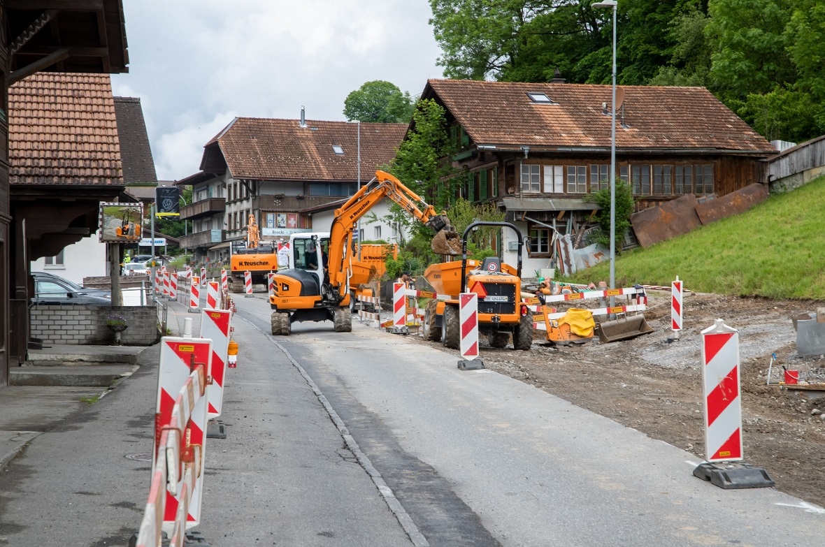 Von hier beginnt die 9. Bauphase.