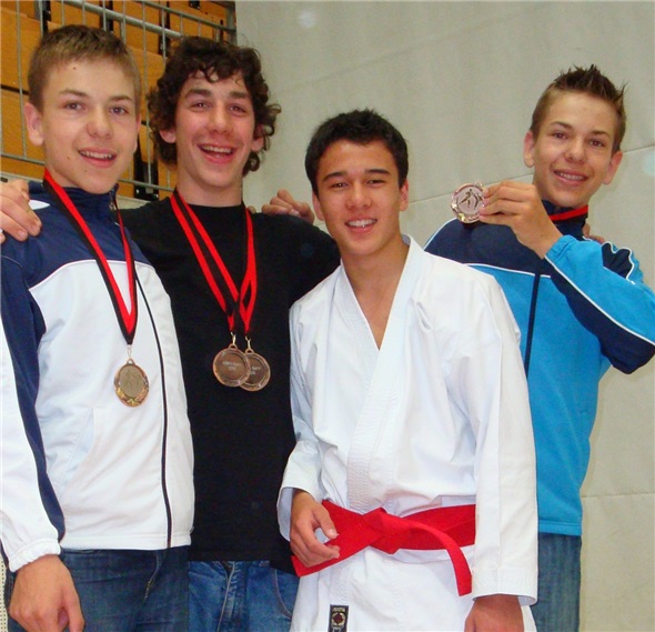 Von links: Stefan Thurnherr, Markus Fankhauser, Simon Thurnherr, Aron Hauswirth.