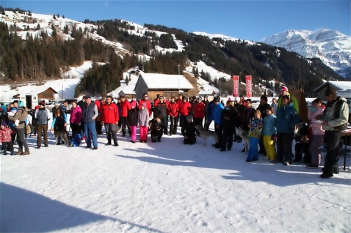 Warten auf die Rangverkündigung.