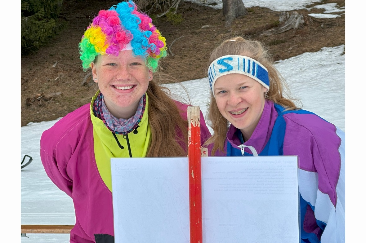 Wenn man das letzte Schuljahr und auch den Wintersport so richtig feiert...