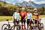 Wie eine grosse Familie auf Veloreise: Jürg Rieder, Rainer Maria Salzgeber, Jolanda Tschanz und Ernst Morger fuhren gemeinsam von Gais bis St. Stephan.