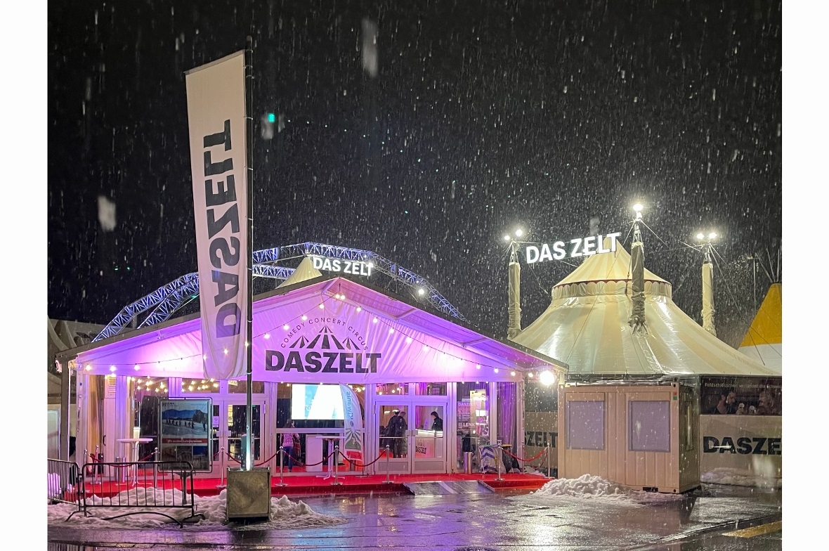 Winterstimmung vor dem Auftritt von Cenk & Jozo.