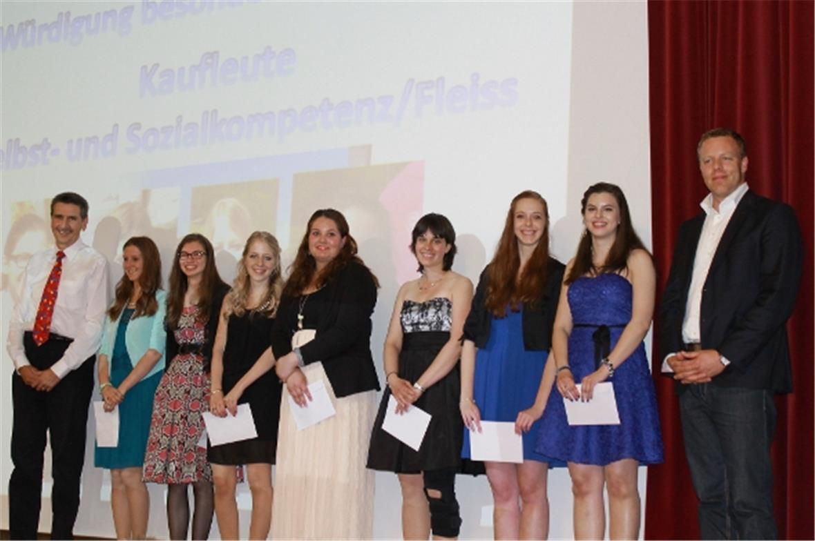 Würdigung besonderer Leistungen der Kaufleute.