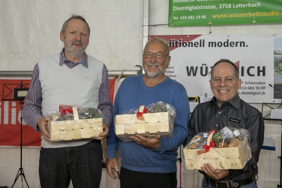 Wurden geehrt die ehemaligen Präsidenten des Gewerbevereins Peter Lengweiler Oey...