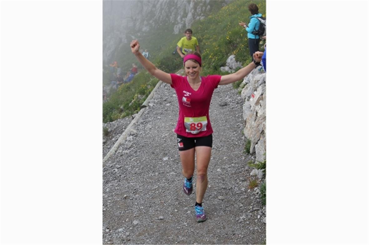 Zieleinlauf der Tagessiegerin Petra Eggenschwiler.