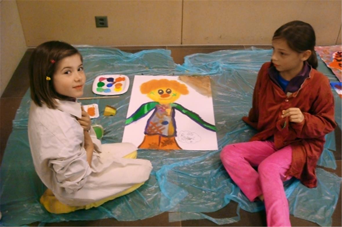 Zirkusplakate malen im Oeyetli.