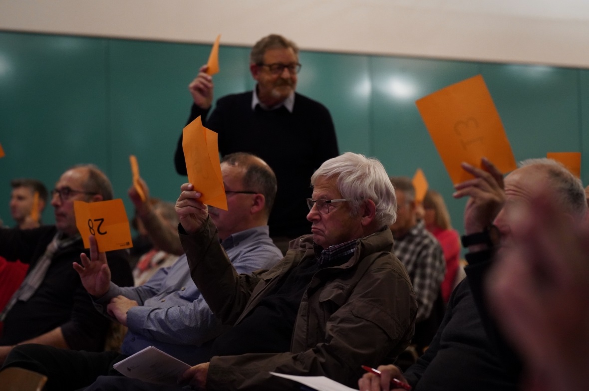 Zu den Abstimmungen gab es keinen Gesprächsbedarf: Einstimmigkeit in allen Punkten.