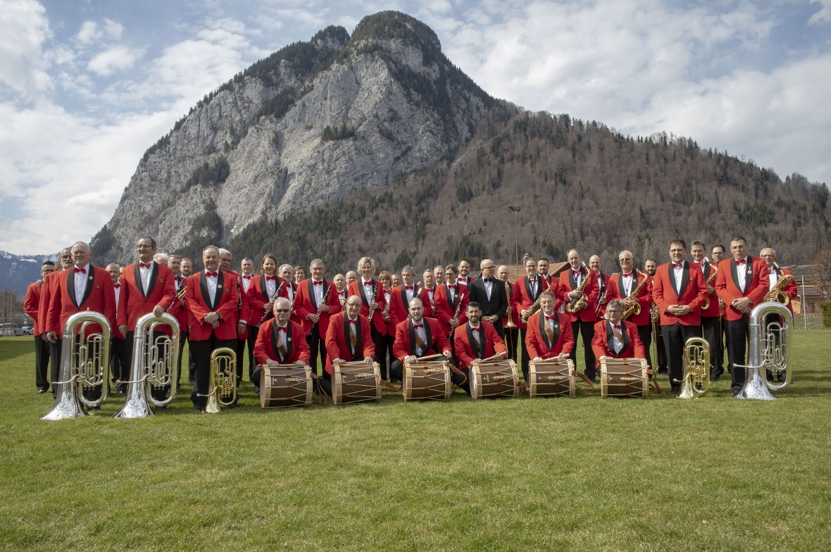 Zum Abschluss noch ein Foto des Polizeispiels Bern, vor der Simmenfluh in Wimmis...