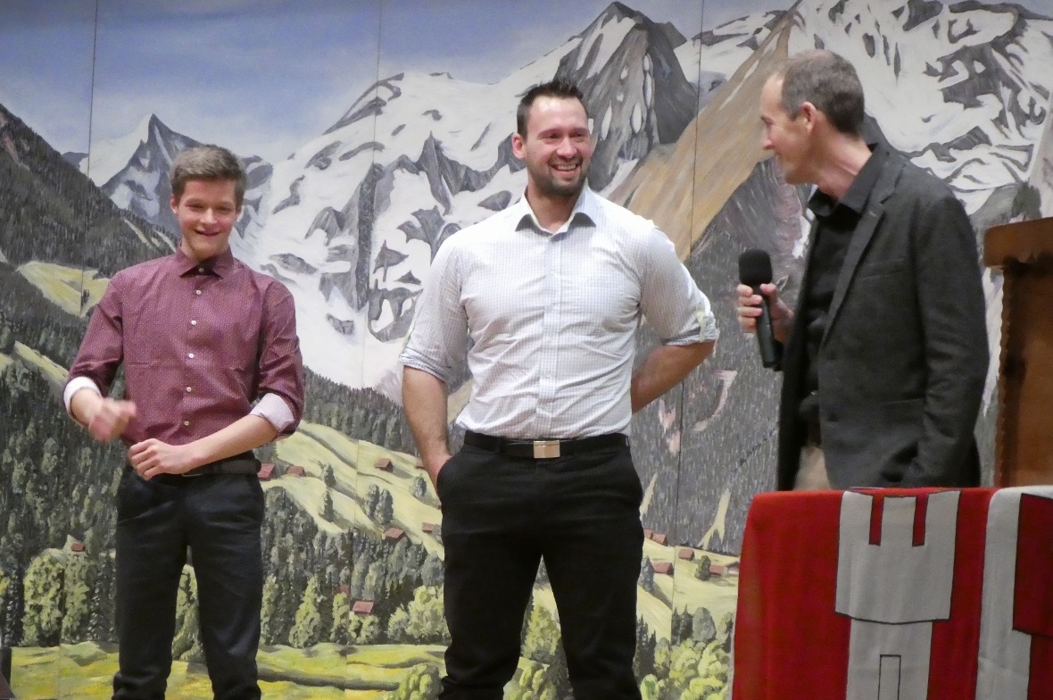 Zwei Kampfsportler, der Judoka Niels Kunz und der Schwingerkönig Kilian Wenger, ...