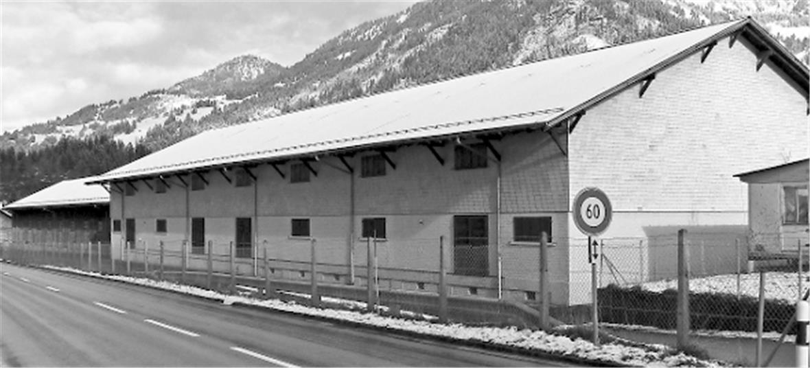 Das Spitalprojekt erregt die Gemüter Zweisimmen macht vom Vorkaufsrecht der beiden an der Strasse gelegenen Magazin- und Lagerhallen des damaligen Oberkriegskommissariates Gebrauch.